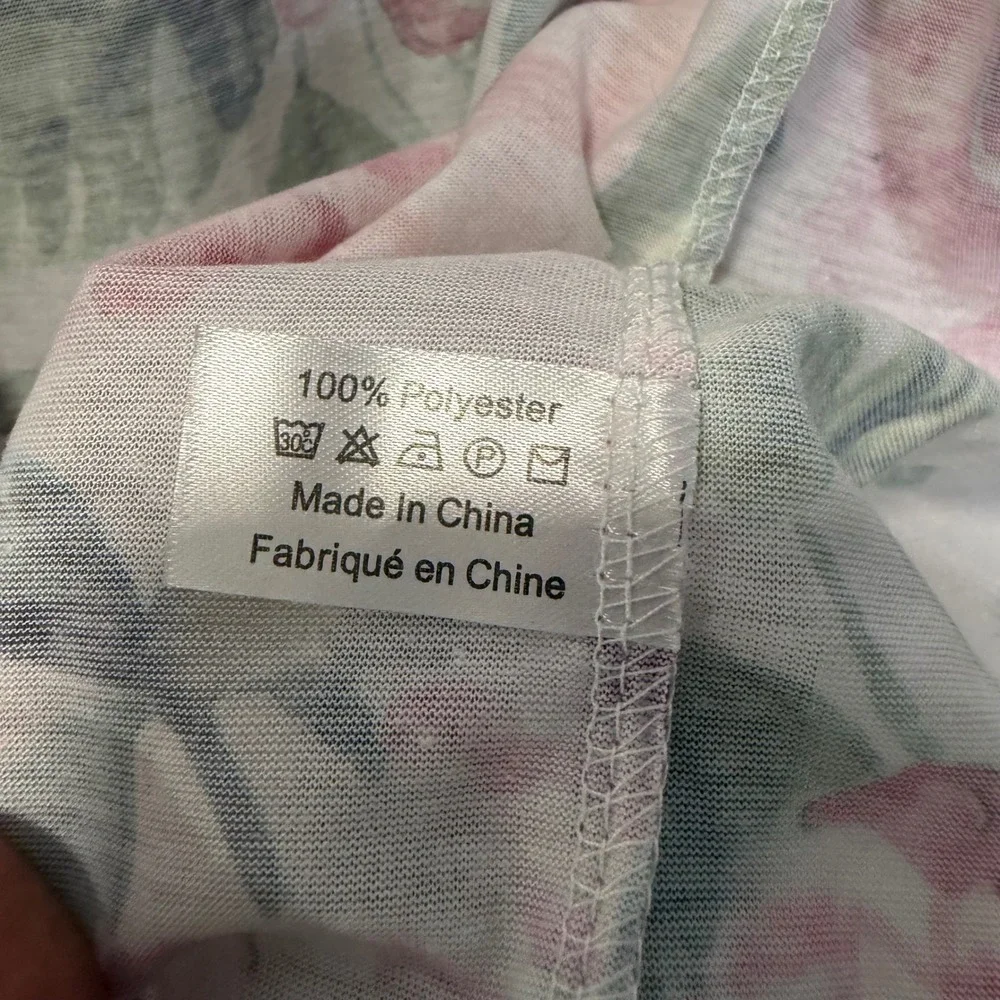 Show Me Your Mumu Brie Floral Short Robe Garden of Blooms Pink White One Size